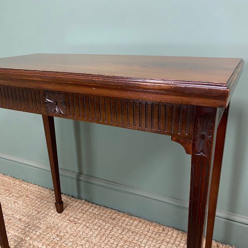 STUNNING ANTIQUE EDWARDIAN CARD TABLE SIDE TABLE - ADDITIONAL PHOTO 6