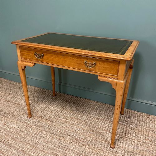 HIGH QUALITY ANTIQUE SATINWOOD WRITING TABLE BY GILLOWS - ADDITIONAL PHOTO 2