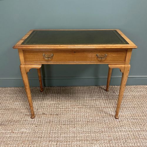HIGH QUALITY ANTIQUE SATINWOOD WRITING TABLE BY GILLOWS - ADDITIONAL PHOTO 5