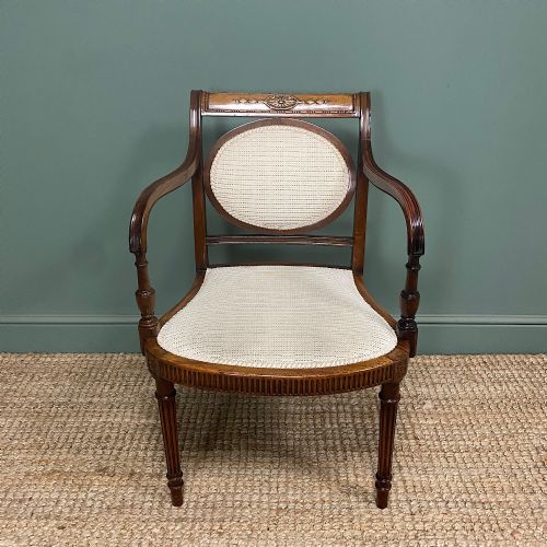 quality edwardian mahogany antique desk chair - CATEGORY: ANTIQUE CHAIRS - DATED EDWARDIAN