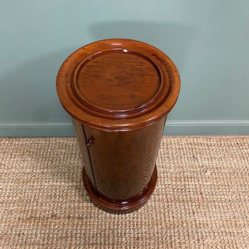 STUNNING VICTORIAN ANTIQUE CYLINDER CABINET - ADDITIONAL PHOTO 1