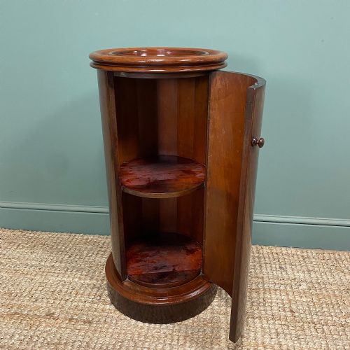 STUNNING VICTORIAN ANTIQUE CYLINDER CABINET - ADDITIONAL PHOTO 3