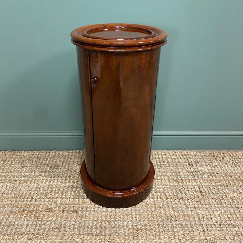 STUNNING VICTORIAN ANTIQUE CYLINDER CABINET - ADDITIONAL PHOTO 4