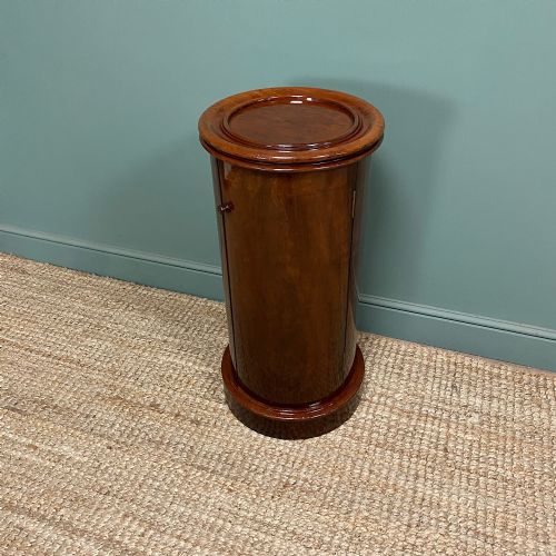 STUNNING VICTORIAN ANTIQUE CYLINDER CABINET - ADDITIONAL PHOTO 5