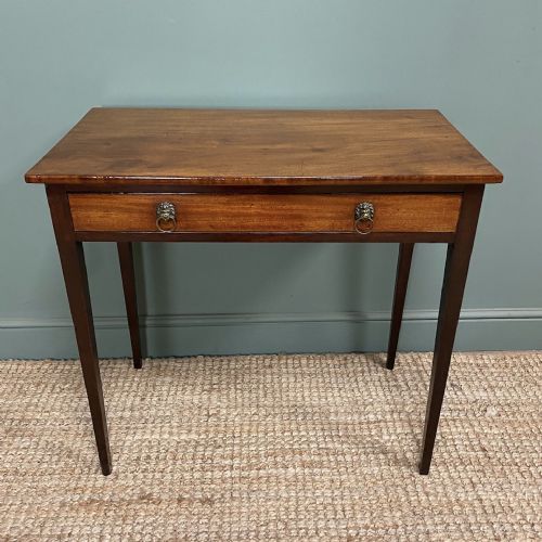 elegant antique georgian mahogany side table - CATEGORY: ANTIQUE TABLES - DATED GEORGIAN