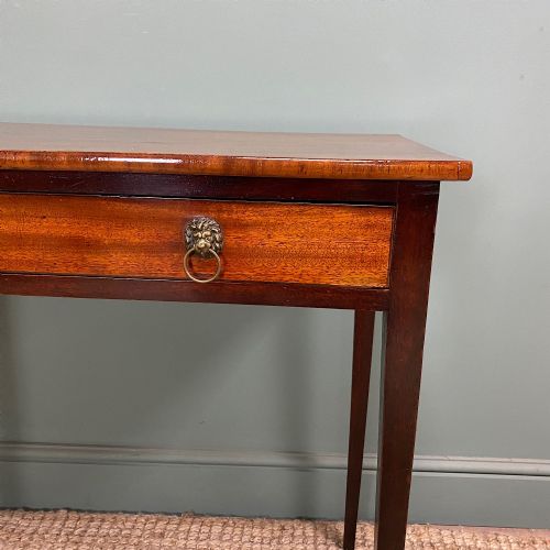 ELEGANT ANTIQUE GEORGIAN MAHOGANY SIDE TABLE - ADDITIONAL PHOTO 3