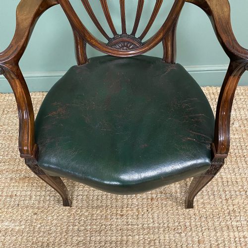 ELEGANT PAIR OF EDWARDIAN HEPPLEWHITE DESIGN ANTIQUE CARVER CHAIRS - ADDITIONAL PHOTO 2