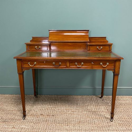 fine antique edwardian mahogany desk - CATEGORY: ANTIQUE BUREAU - DATED EDWARDIAN