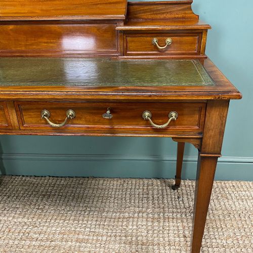 FINE ANTIQUE EDWARDIAN MAHOGANY DESK - ADDITIONAL PHOTO 3