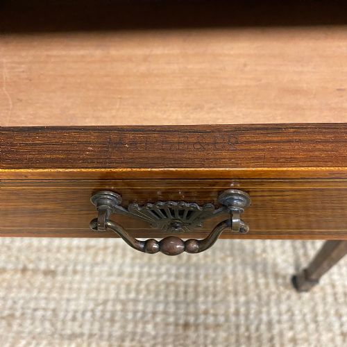 STUNNING ANTIQUE VICTORIAN ROSEWOOD DESK BY MAPLE CO - ADDITIONAL PHOTO 2