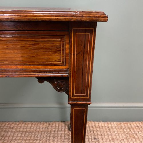 STUNNING ANTIQUE VICTORIAN ROSEWOOD DESK BY MAPLE CO - ADDITIONAL PHOTO 3