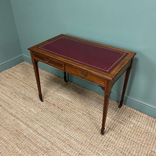 STUNNING ANTIQUE VICTORIAN ROSEWOOD DESK BY MAPLE CO - ADDITIONAL PHOTO 7