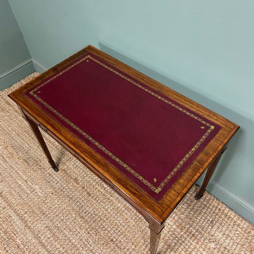 STUNNING ANTIQUE VICTORIAN ROSEWOOD DESK BY MAPLE CO - ADDITIONAL PHOTO 8