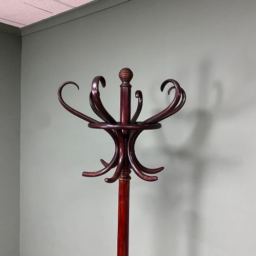 SUPERB EDWARDIAN ANTIQUE BENTWOOD COAT STAND - ADDITIONAL PHOTO 4