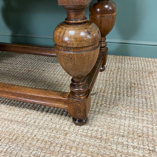 UNUSUAL SMALL EXTENDING ANTIQUE REFECTORY TABLE - ADDITIONAL PHOTO 1