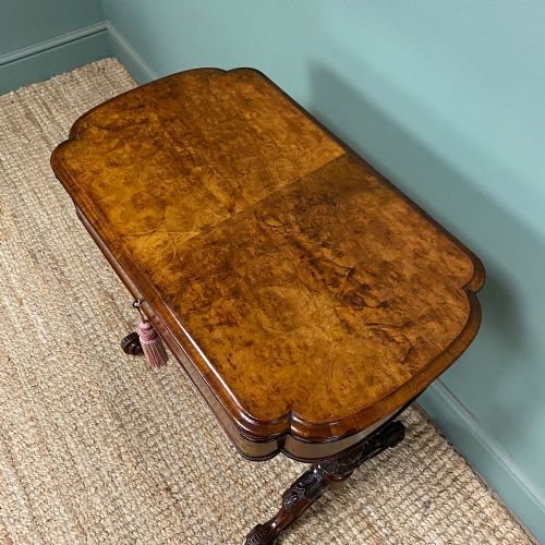 SPECTACULAR VICTORIAN ANTIQUE WALNUT GAMES TABLE - ADDITIONAL PHOTO 6