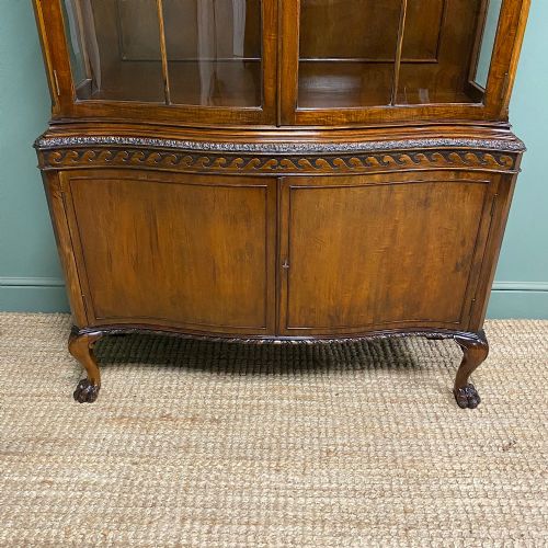ELEGANT ANTIQUE EDWARDIAN DISPLAY CABINET - ADDITIONAL PHOTO 4