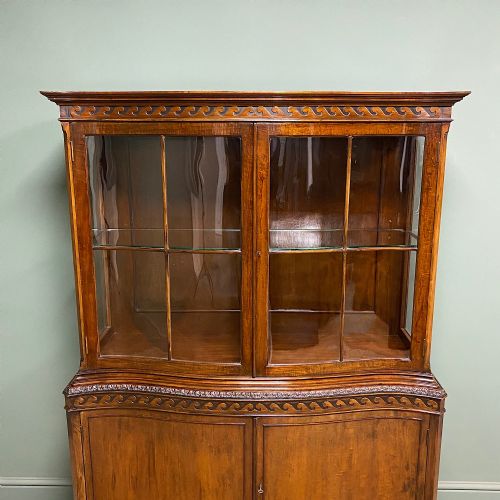 ELEGANT ANTIQUE EDWARDIAN DISPLAY CABINET - ADDITIONAL PHOTO 5