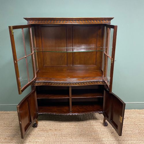 ELEGANT ANTIQUE EDWARDIAN DISPLAY CABINET - ADDITIONAL PHOTO 6