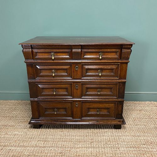quality oak 17th century chest of drawers - CATEGORY: ANTIQUE CHEST OF DRAWERS - DATED 17TH CENTURY