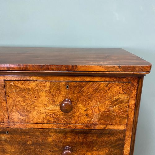 SPECTACULAR ANTIQUE VICTORIAN WALNUT CHEST OF DRAWERS - ADDITIONAL PHOTO 1
