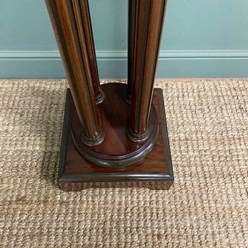 UNUSUAL ROTATING ANTIQUE BUST STAND PLANT STAND - ADDITIONAL PHOTO 6