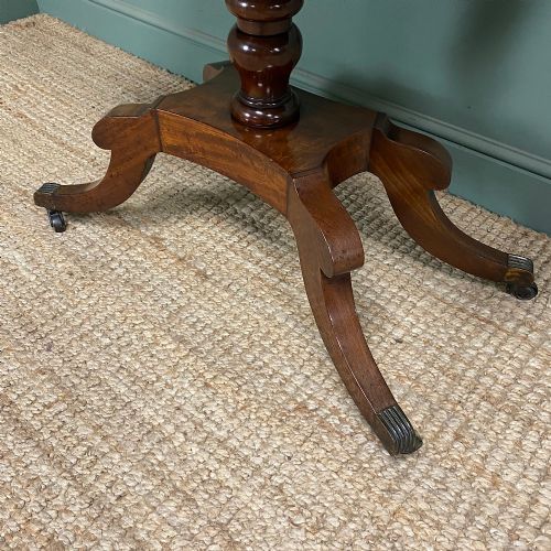 QUALITY MAHOGANY ANTIQUE REGENCY GAMES TABLE - ADDITIONAL PHOTO 1