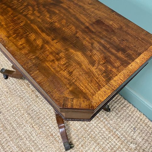 QUALITY MAHOGANY ANTIQUE REGENCY GAMES TABLE - ADDITIONAL PHOTO 2
