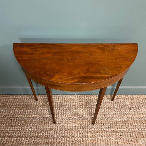 SMALL MAHOGANY ANTIQUE EDWARDIAN CONSOLE TABLE - ADDITIONAL PHOTO 1