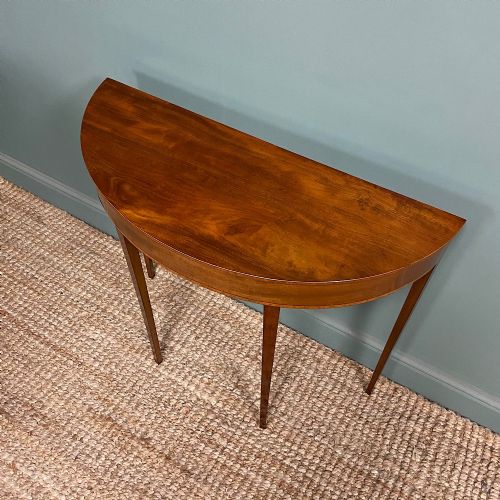 SMALL MAHOGANY ANTIQUE EDWARDIAN CONSOLE TABLE - ADDITIONAL PHOTO 3