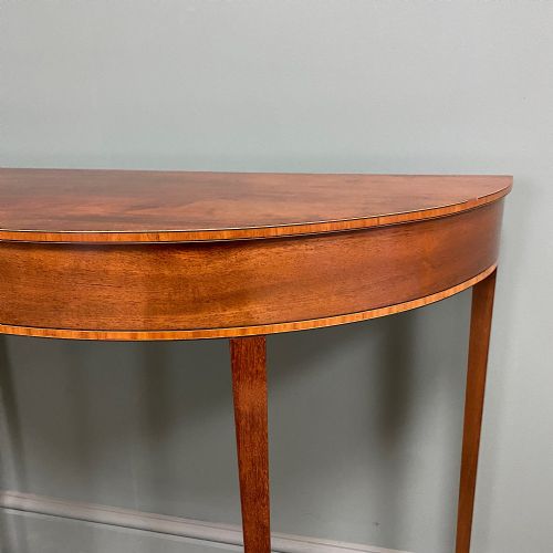 SMALL MAHOGANY ANTIQUE EDWARDIAN CONSOLE TABLE - ADDITIONAL PHOTO 4