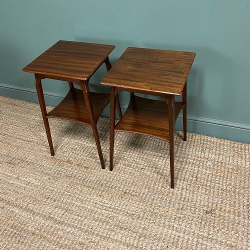 SUPERB PAIR OF ANTIQUE SIDE TABLES LAMP TABLES - ADDITIONAL PHOTO 2