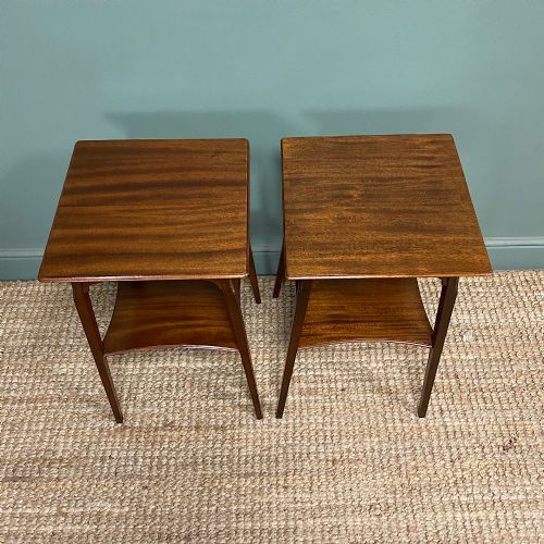 SUPERB PAIR OF ANTIQUE SIDE TABLES LAMP TABLES - ADDITIONAL PHOTO 4