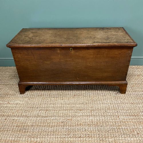 SUPERB 18TH CENTURY COUNTRY OAK ANTIQUE COFFER - ADDITIONAL PHOTO 5
