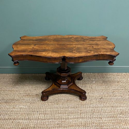 SPECTACULAR WILLIAM IV ANTIQUE ROSEWOOD CENTRE TABLE
