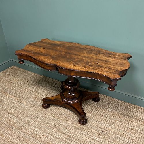 SPECTACULAR WILLIAM IV ANTIQUE ROSEWOOD CENTRE TABLE - ADDITIONAL PHOTO 1