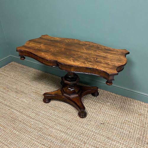 SPECTACULAR WILLIAM IV ANTIQUE ROSEWOOD CENTRE TABLE - ADDITIONAL PHOTO 2