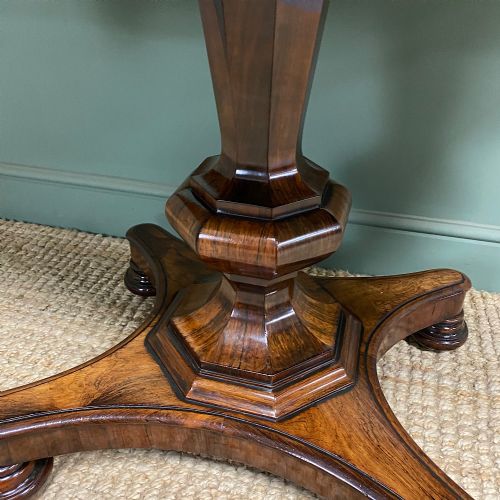 SPECTACULAR WILLIAM IV ANTIQUE ROSEWOOD CENTRE TABLE - ADDITIONAL PHOTO 5