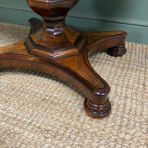 SPECTACULAR WILLIAM IV ANTIQUE ROSEWOOD CENTRE TABLE - ADDITIONAL PHOTO 6