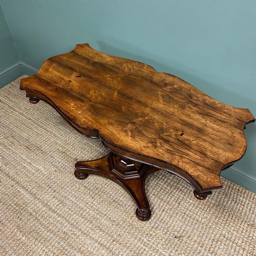 SPECTACULAR WILLIAM IV ANTIQUE ROSEWOOD CENTRE TABLE - ADDITIONAL PHOTO 7