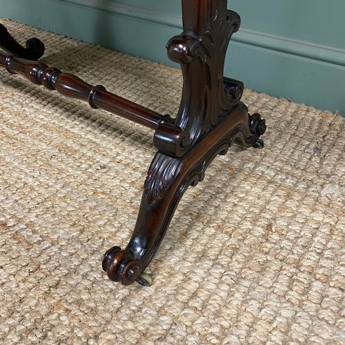 QUALITY VICTORIAN MAHOGANY ANTIQUE WRITING LIBRARY TABLE - ADDITIONAL PHOTO 1