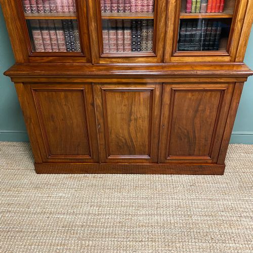 MAGNIFICENT QUALITY VICTORIAN MAHOGANY ANTIQUE LARGE LIBRARY BOOKCASE - ADDITIONAL PHOTO 4