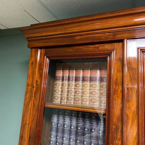 MAGNIFICENT QUALITY VICTORIAN MAHOGANY ANTIQUE LARGE LIBRARY BOOKCASE - ADDITIONAL PHOTO 10