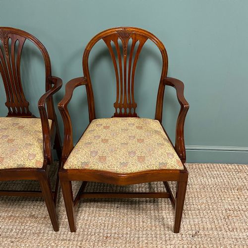 STUNNING SET OF 6 ANTIQUE EDWARDIAN DINING CHAIRS - ADDITIONAL PHOTO 3