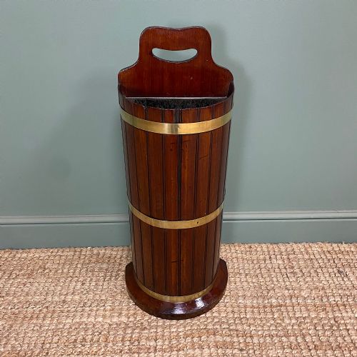 unusual antique mahogany umbrella stick stand - CATEGORY: ANTIQUE MISCELLANEOUS - DATED 19TH CENTURY