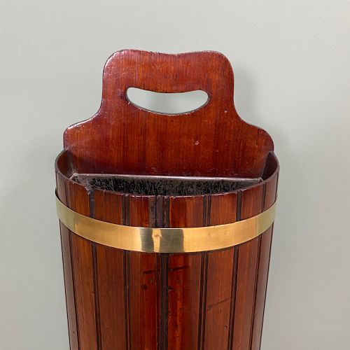 UNUSUAL ANTIQUE MAHOGANY UMBRELLA STICK STAND - ADDITIONAL PHOTO 1