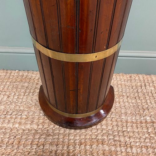 UNUSUAL ANTIQUE MAHOGANY UMBRELLA STICK STAND - ADDITIONAL PHOTO 5