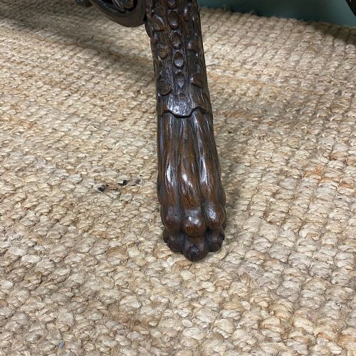 UNUSUAL ANTIQUE CARVED BURMESE CONSOLE TABLE - ADDITIONAL PHOTO 4