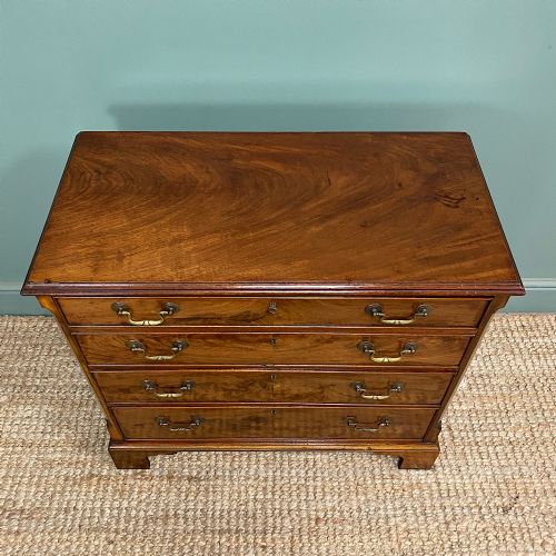 SMALL GEORGIAN DESIGN EDWARDIAN ANTIQUE CHEST OF DRAWERS - ADDITIONAL PHOTO 1