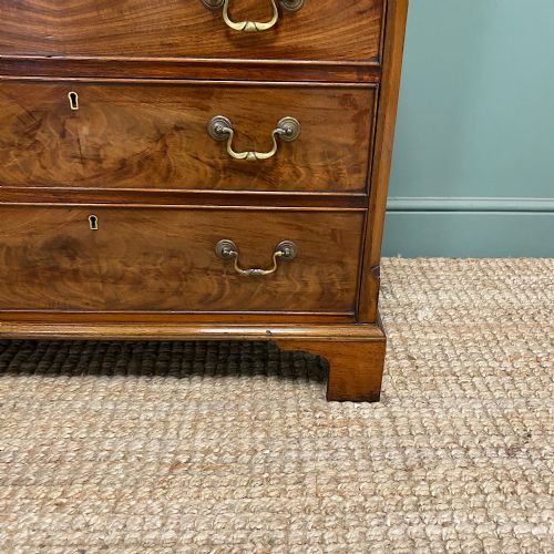 SMALL GEORGIAN DESIGN EDWARDIAN ANTIQUE CHEST OF DRAWERS - ADDITIONAL PHOTO 2